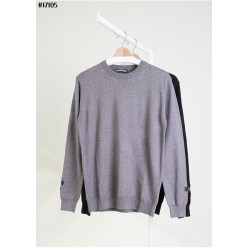 크* 엠브로이드 백 로고 울 자카드 니트