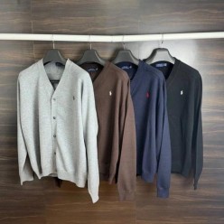 폴* 리브 브이넥 가디건