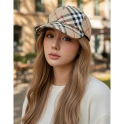 버** 빈티지 체크 EKD 트윌 코튼 볼캡 수입