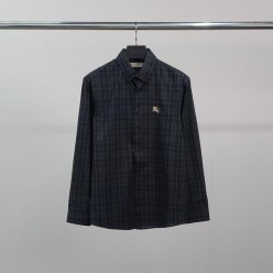 버** 기사자수 타탄체크 셔츠