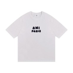 아* 자수 라운드 티셔츠