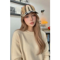 버** 자이언트 체크 코튼 볼캡 수입