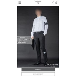 톰* 사이드 스트랩 테일러드 팬츠