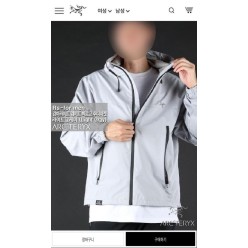 아**** 감마라이트 웨이트 빅로고 후디자켓