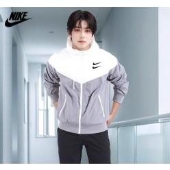 나** 더블스우시 윈드러너 후디 자켓 바람막이
