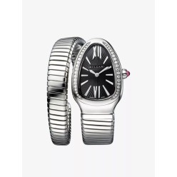 불** 세르펜티 투보가스 워치 블랙다이아