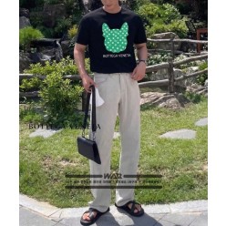보** 플렉스 강아지 로고 반팔티셔츠
