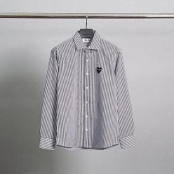 꼼* 블랙와펜 스트라이프 셔츠