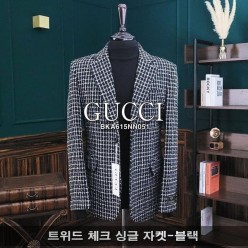 구* 트위드 싱글 자켓
