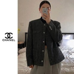 샤* 부클 트위드 라운드자켓