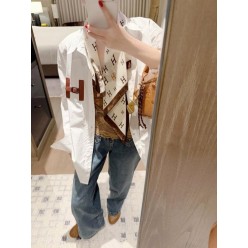 에*** H벨트 가죽패치 셔츠