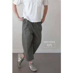 메* 키츠네 벌룬핏 크롭팬츠