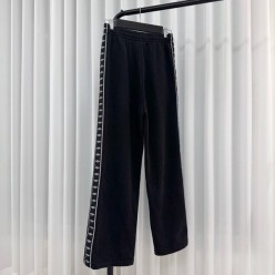 발**** 스트라이프 배기 팬츠