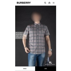 버** 레이온 캐주얼 체크셔츠