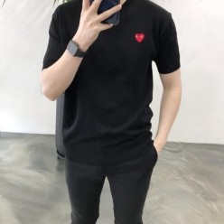 꼼* 플레이 브이넥 반팔니트