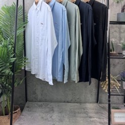 메* 키츠네 린넨쿨셔츠