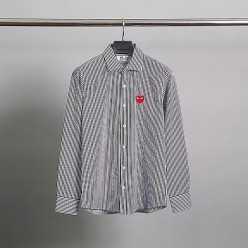 꼼* 레드와펜 스트라이프 셔츠