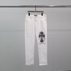 크* 크로스 프린팅 청바지