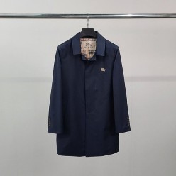 버** 기사자수 트렌치 코트