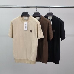 구* GG탭 골지 반팔 니트