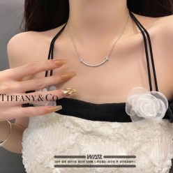 티** 스마일 레이어 스마일T 비쥬 네크리스