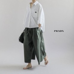 프** 주름핀턱 바지