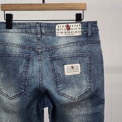 메* 마르지엘라 넘버 탭 워싱 청바지