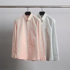 아** 시어서커 파스텔 셔츠