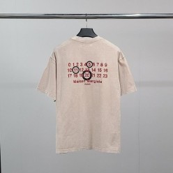 메* 마르지엘라 레터링서클 피그먼트 반팔티