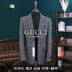 구* 트위드 싱글 자켓