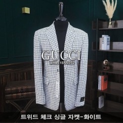 구* 트위드 싱글 자켓