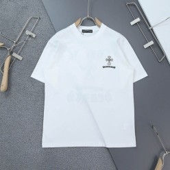 크* 크로스 세메터리 이니셜 라운드 반팔 티셔츠