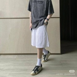 루* 워싱 자수로고 티셔츠