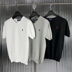폴* V넥 머슬 반팔니트