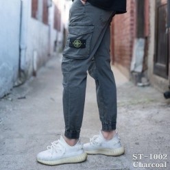 스* 면 스판 빈티지 카고 조거 팬츠