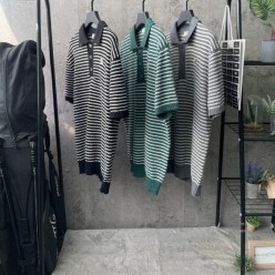 메* 키츠네 부클 카라 니트 반팔