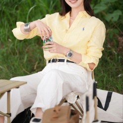 폴* 랄프 로렌 오버핏 코튼 트윌 셔츠