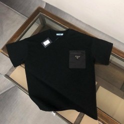 프** 나일론 포켓 코튼 티셔츠