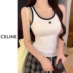 셀** 더블배색 민소매 나시