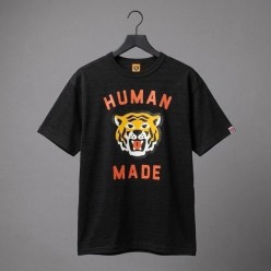 휴* 메이드 호랑이 그래픽 반팔 티셔츠