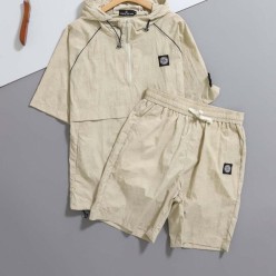 스* 사각 콤파스 패치 아노락 & 하프팬츠 SET
