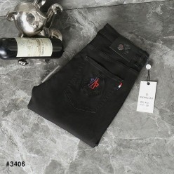남성 그레노블 자수로고 데님 팬츠