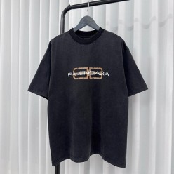 발**** BB 아이콘 스탠실 반팔 티셔츠