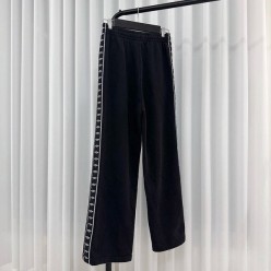 발**** 스트라이프 배기 팬츠