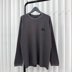 스** 래글런 써멀 와플 티셔츠
