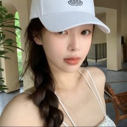 셀** 워시드 앵커 자수 볼캡 ✔수입