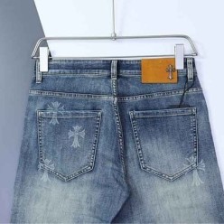 크* 크로스 패턴 데님진