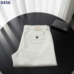 톰** 실버 로고 화이트 팬츠
