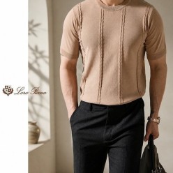 로* 피아나 꽈배기 라운드 니트