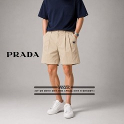 프** 핀턱 와이드 치노 반바지